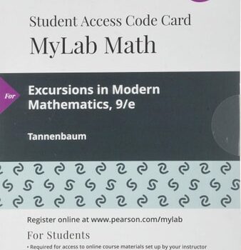 Ebook MyLab Math with Pearson eText — 18 Week Standalone Access Card — for Excursions in Mathematics cheap pdf