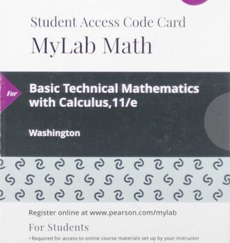 Ebook Basic Technical Mathematics with Calculus — MyLab Math with Pearson eText Access Code cheap pdf