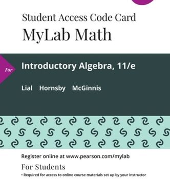 Ebook Introductory Algebra — MyLab Math with Pearson eText Access Code cheap pdf