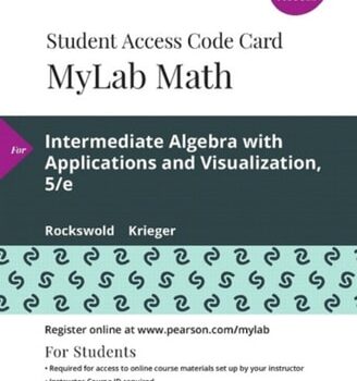 Ebook Intermediate Algebra with Applications and Visualization — MyLab Math with Pearson eText Access Code cheap pdf
