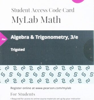Ebook Algebra & Trigonometry — MyLab Math with Pearson eText Access Code cheap pdf