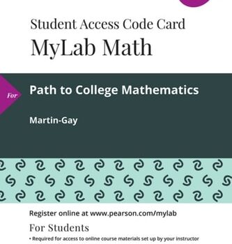 Ebook Path to College Mathematics — MyLab Math with Pearson eText Access Code cheap pdf