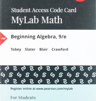 Ebook Beginning Algebra — MyLab Math with Pearson eText Access Code cheap pdf