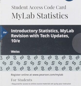 Ebook Introductory Statistics, MyLab Revision — MyLab Statistics with Pearson eText Access Code cheap pdf