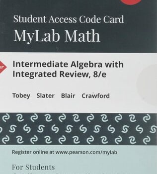 Ebook Intermediate Algebra with Integrated Review — MyLab Math with Pearson eText Access Code cheap pdf