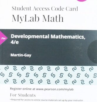 Ebook Developmental Mathematics — MyLab Math with Pearson eText Access Code cheap pdf