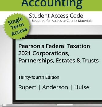 Ebook MyLab Accounting with Pearson eText — Access Card — for Pearson’s Federal Taxation 2021 Corporations, Partnerships, Estates & Trusts cheap pdf