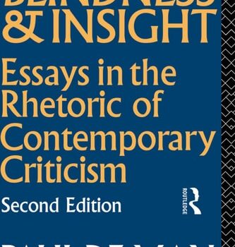 Ebook Blindness and Insight: Essays in the Rhetoric of Contemporary Criticism cheap pdf