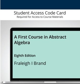Ebook First Course in Abstract Algebra, A cheap pdf