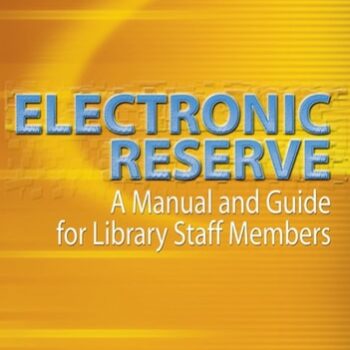 Ebook Electronic Reserve A Manual and Guide for Library Staff Members cheap pdf