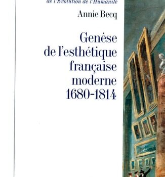Ebook Genèse de l’esthétique française moderne 1680-1814 cheap pdf