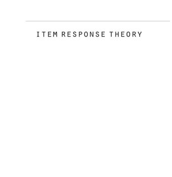 Ebook Item Response Theory (Understanding Statistics) cheap pdf
