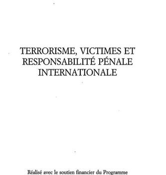Ebook Terrorisme, victimes et responsabilité pénale internationale cheap pdf