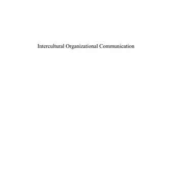 Ebook Intercultural organizational communication cheap pdf