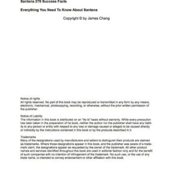 Ebook Santana 279 Success Facts – Everything you need to know about Santana cheap pdf