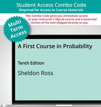 Ebook MyLab Statistics with Pearson eText (up to 24 months) + Print Combo Access Code for First Course in Probability, A cheap pdf