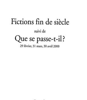 Ebook Fictions de siècel suivi de Que se passe-t-il ? cheap pdf