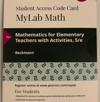 Ebook MyLab Math with Pearson eText — 18 Week Standalone Access Card — for Mathematics for Elementary Teachers with Activities cheap pdf