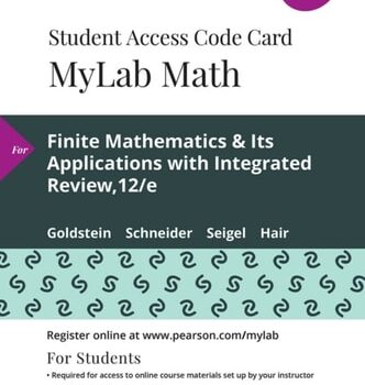 Ebook Finite Mathematics & Its Applications with Integrated Review — MyLab Math with Pearson eText Access Code cheap pdf