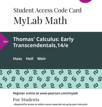 Ebook Thomas’ Calculus: Early Transcendentals — MyLab Math with Pearson eText Access Code cheap pdf