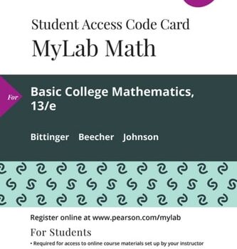 Ebook Basic College Mathematics — MyLab Math with Pearson eText Access Code cheap pdf