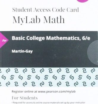 Ebook Basic College Mathematics — MyLab Math with Pearson eText Access Code cheap pdf