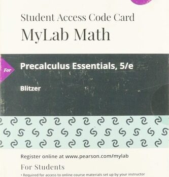 Ebook Precalculus Essentials — MyLab Math with Pearson eText cheap pdf