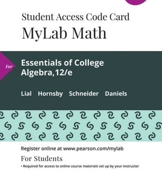 Ebook Essentials of College Algebra — MyLab Math with Pearson eText Access Code cheap pdf